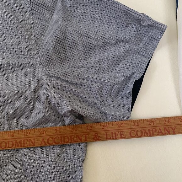 Men Connor Short‎ Sleeve Button Down Geometric Diamond Print Size 2XL Slim - Picture 6 of 8